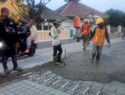 Peningkatan Jalan Pasar Emas Buni Bakti Betonisasi Cacat Mutu, Habis Waktu Molor