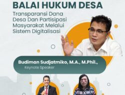 Forum Aksi Masyarakat Penegak Supermasi Hukum (AMPUH) INDONESIA menyelenggarakan Balai Hukum Desa dengan tema Tata Kelola Desa